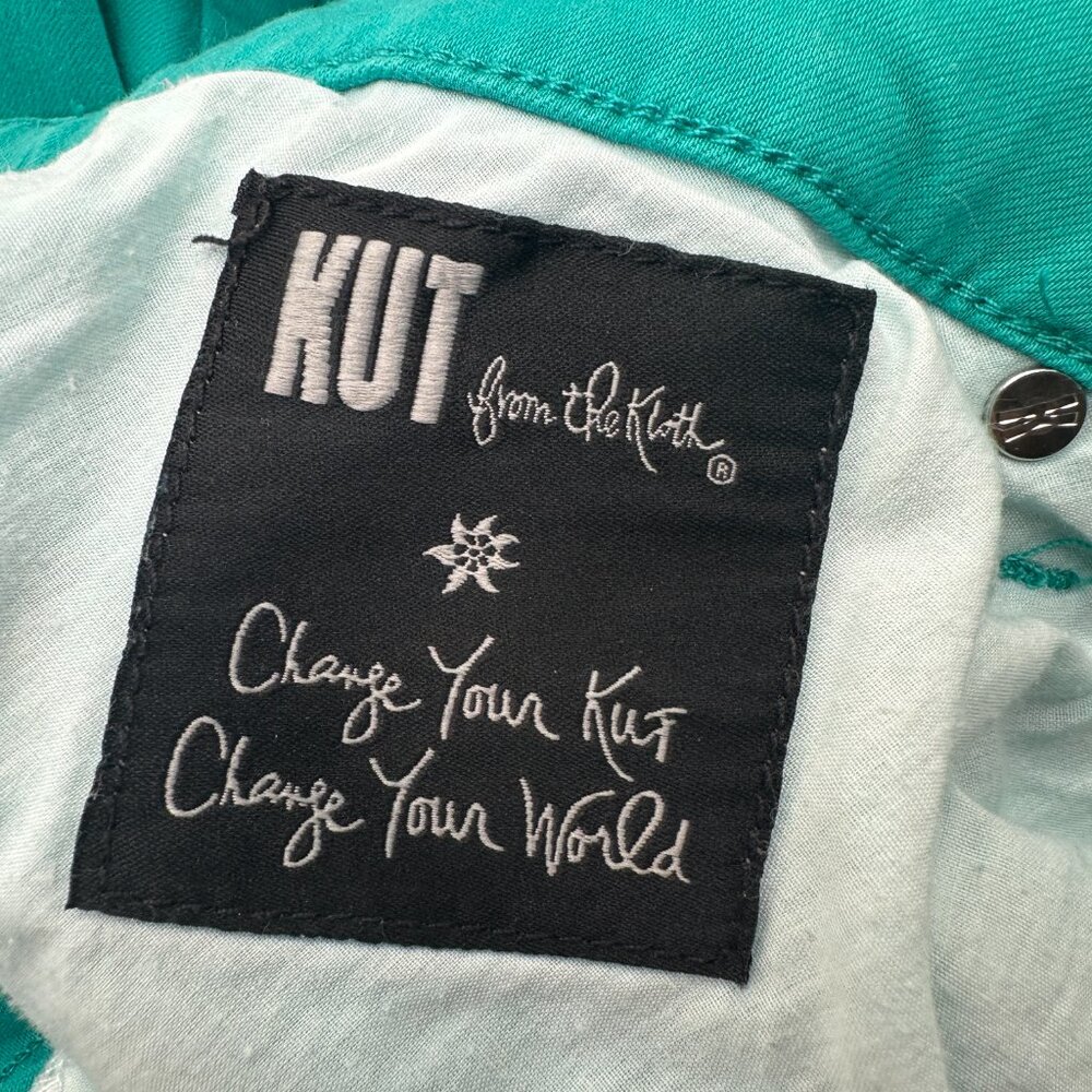 EUC Womens Kut from the Kloth Denim Jeans Teal Green 20W 20 Stretchy - Picture 4 of 5